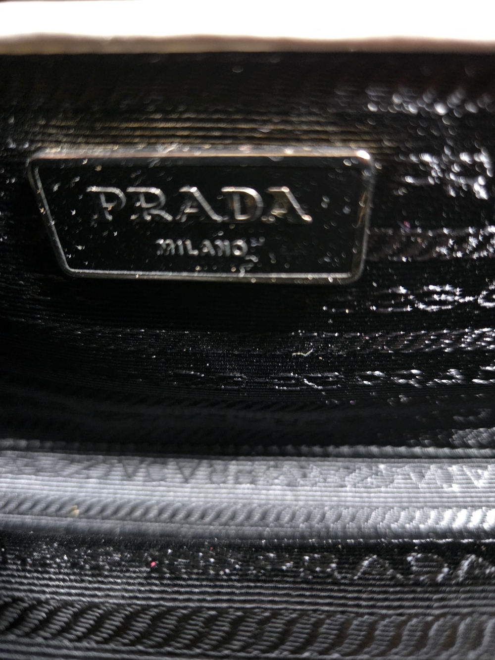 Prada White "Doctor Bag" with Black Floral Appliqués - Fall 2012 - Picture 15 of 16